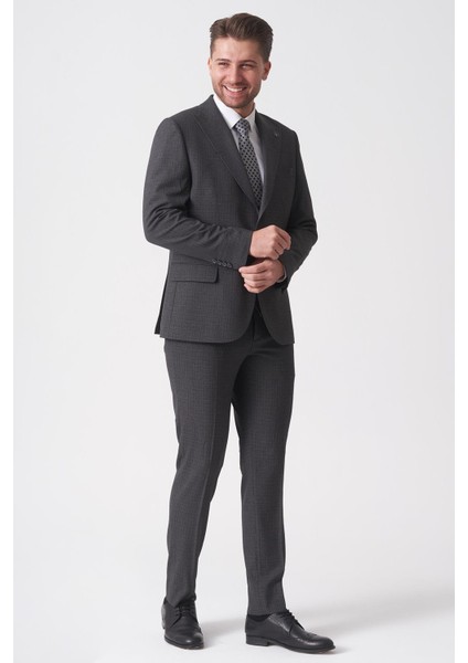 Salvador TY2486 Slim Fit Yelekli 6 Drop Takım Elbise Desenli modelleri