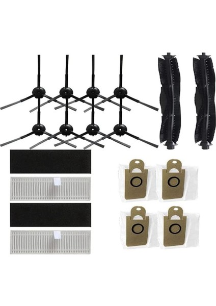 Robot Vakum Yan Fırça Silme Filtresi Toz Torbası Rulo Fırça (Yurt Dışından)