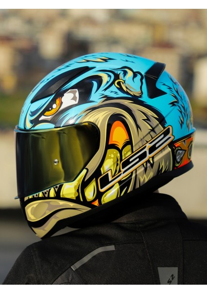 Rapid 2 Neo Full Face Motosiklet Kaskı Siyah Vizörlü modelleri