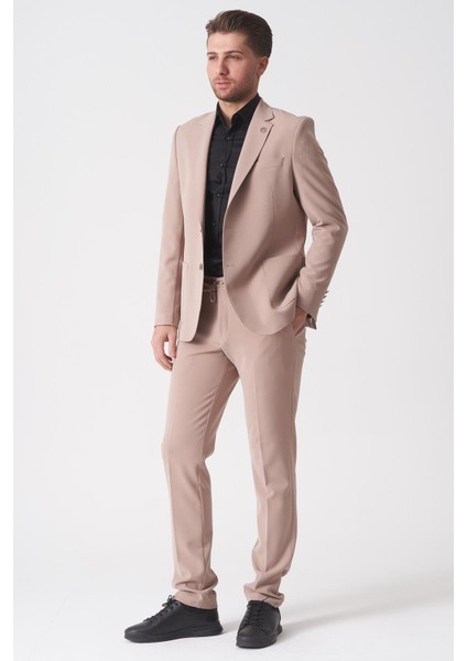 Goiânia Normal Fit 6 Drop Düz Jogger Takım Elbise Bej fiyatları