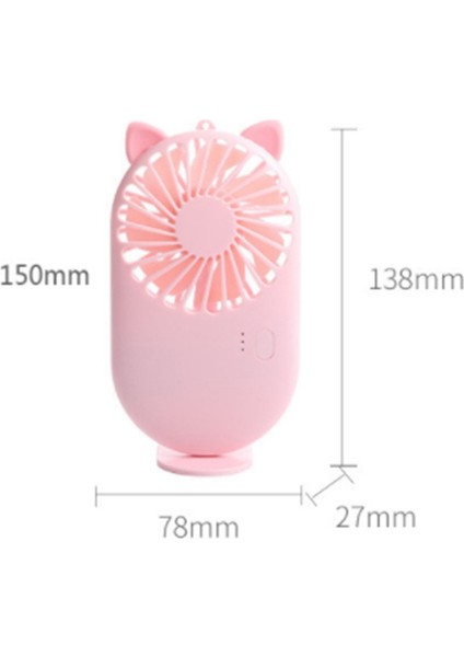 Mini El Fanı Pet Cep Sessiz Ofis Masaüstü USB Küçük Fan, Pembe (Yurt Dışından) fırsatları