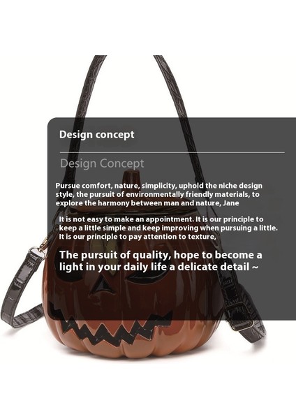 Yeni Kadın Çantası Cadılar Bayramı Simülasyonu Balkabağı Çantası El Omuz Crossbody Çok Fonksiyonlu Çanta (Yurt Dışından) modelleri