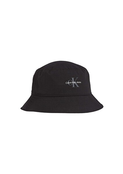 Mono Logo Prınt Bucket Hat