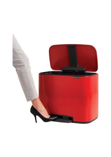 Bo Kırmızı Pedallı Çöp Kutusu 36L modelleri