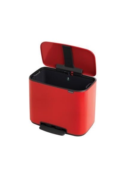 Bo Kırmızı Pedallı Çöp Kutusu 36L fırsatları