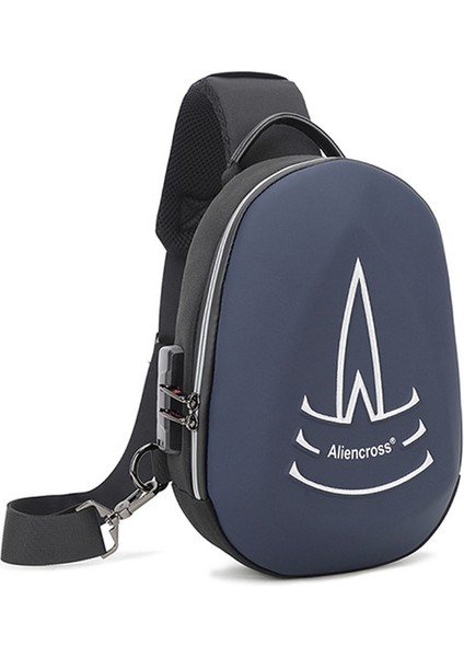 Tushuangjue Mavi Uzaylı Çapraz Özel Logo Hırsızlığa Karşı Erkekler Crossbody Messenger Göğüs Çantaları (Yurt Dışından)