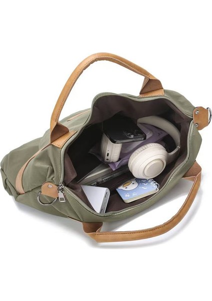 Yeni Retro Büyük Kapasitede Tek Omuz Diagonal Kadınların Çantasının Retro Nylon Çantası Kadınların Tote Çantası (Yurt Dışından)