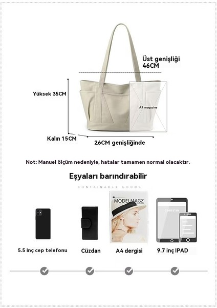 Tavşan Çantası, Kadınların Omuz Çantası, Sanatçı Büyük Kapasitet, Basit El Tutulmuş Çantası, Tote Çantası (Yurt Dışından)