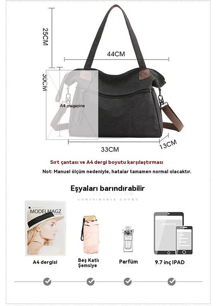 Versatif, Minimalist, Avrupa ve Amerikan Yeni Tek Omuz Kısıtlı Kapasitesi, Tüm Tavan Çantasına Karşılaştıran Renk Boyutlu Renk (Yurt Dışından)