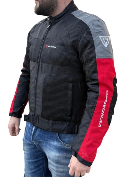 Dynamıc 4 Mevsim Motosiklet Montu Kırmızı