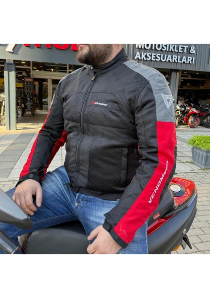 Dynamıc 4 Mevsim Motosiklet Montu Kırmızı
