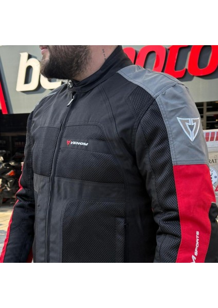 Dynamıc 4 Mevsim Motosiklet Montu Kırmızı