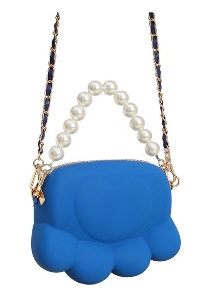 Bayan Kedi Pençesi Inci Zincir El Çapraz Askılı Çanta (Yurt Dışından)