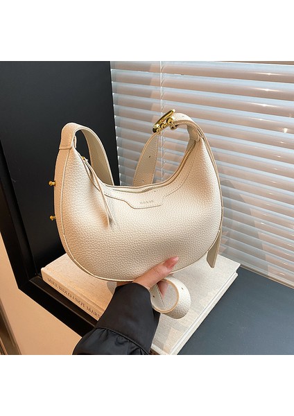 Kadın Tek Omuz Crossbody Saddle Çanta Günlük Moda Hilal Çanta (Yurt Dışından)