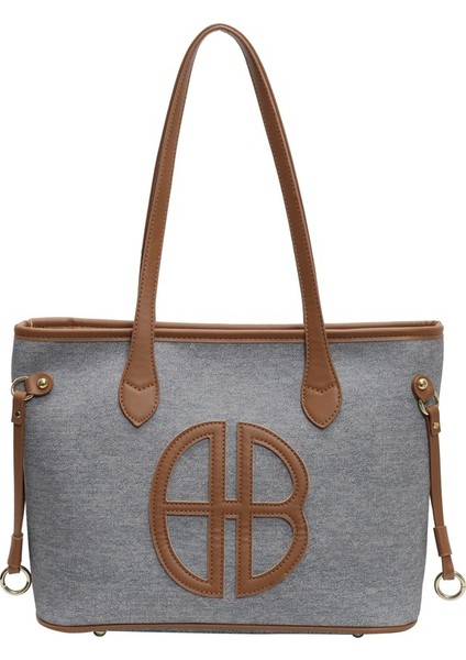 Bayan Günlük Çok Yönlü Büyük Kapasiteli Kanvas Omuz Çantası (Yurt Dışından)