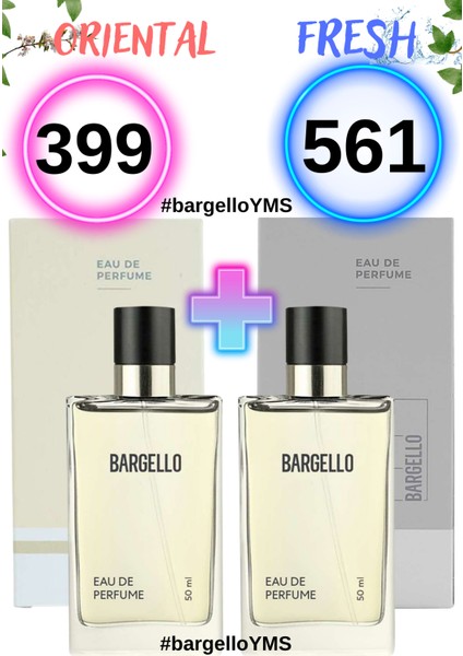 399 Oriental Kadın 50 ml ve 561 Fresh Erkek 50 ml Parfüm