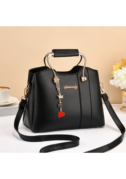 Yeni Moda Kontrast Renk Büyük Kapasiteli Tek Omuz Taşınabilir Crossbody Kadın Çantası (Yurt Dışından)