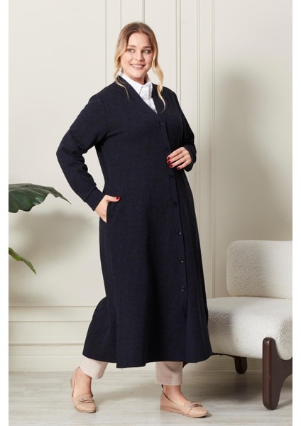 Kadın Büyük Beden Mevsimlik Yüksek Kalite Çelik Uzun Hırka indirimleri