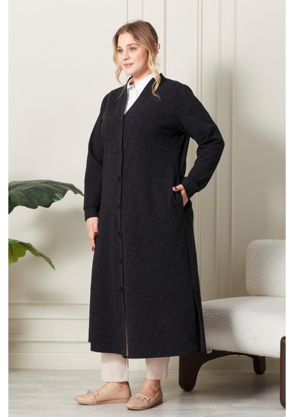 Kadın Büyük Beden Mevsimlik Yüksek Kalite Çelik Uzun Hırka fırsatları