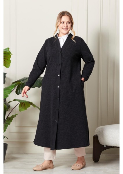 Kadın Büyük Beden Mevsimlik Yüksek Kalite Çelik Uzun Hırka indirimleri