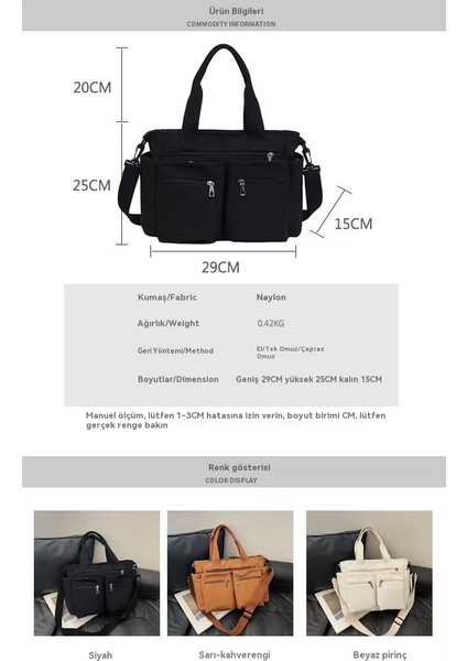 Nylon Olağanüstü Makyaj Çantası, Anne ve Kadınların Çantası, Yeni Moda Trendi, Omuz Çantası, Büyük Kapasitet, Günlük Karşılaştırıcı Çantası (Yurt Dışından)