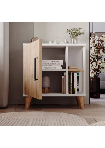 Home Enda Taksuk 4 Raflı Kapaklı Modern Komodin Çam modelleri