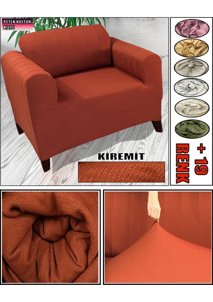 Yeni Mikro Petek Kumaş Tekli Koltuk & Berjer Koltuk Kılıfı Arkası Dahil Kapatıyoruz.