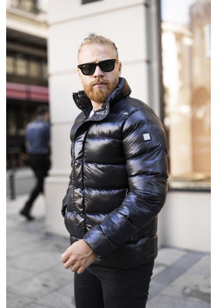 Yeni Sezon Erkek Siyah Dik Yaka Mont -FN48900 modelleri