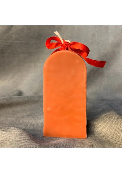 El Yapımı Gökkuşağı Motifli Kahverengi Dekoratif Mum - 6 x 12 cm fırsatları