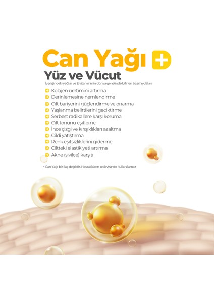 Can Yağı - Yüz, Saç, Vücut Için Besleyici, Onarıcı, Nemlendirici, Dökülme Karşıtı Bakım Yağı 100ML modelleri