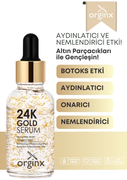 24K Altın Parçacıklı Serum 30 ml