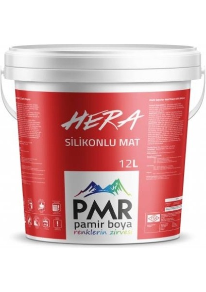 Hera Silikonlu Mat İç Cephe Boyası Beyaz Duvar Boyası 12 Lt.