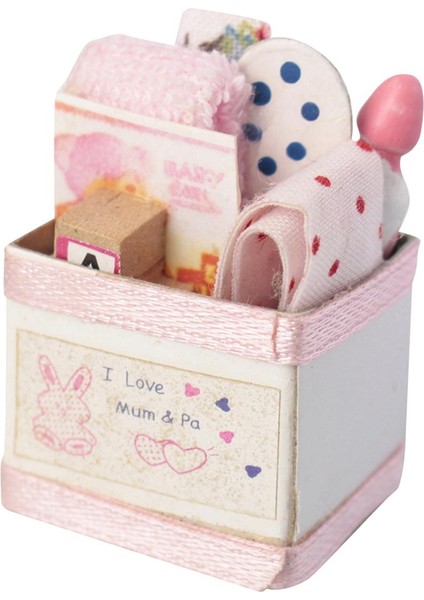 1/12 Dollhouse Oyuncak Kutusu Bebek Evi Dekor Modeli Süsleme 1:12 Minyatür Oyuncak Kutusu (Yurt Dışından)