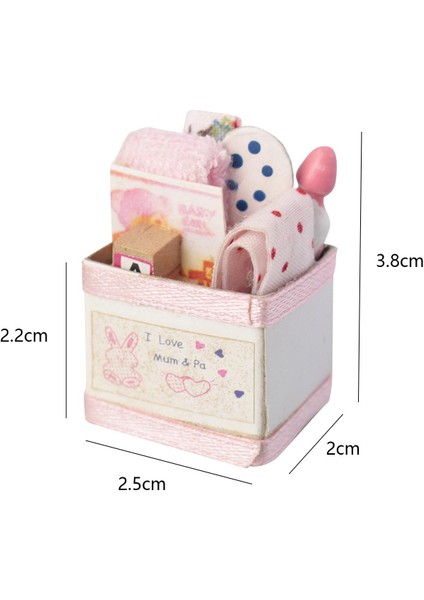1/12 Dollhouse Oyuncak Kutusu Bebek Evi Dekor Modeli Süsleme 1:12 Minyatür Oyuncak Kutusu (Yurt Dışından)