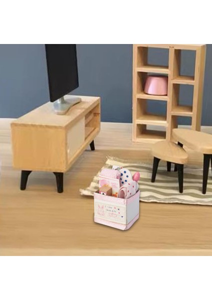 1/12 Dollhouse Oyuncak Kutusu Bebek Evi Dekor Modeli Süsleme 1:12 Minyatür Oyuncak Kutusu (Yurt Dışından)