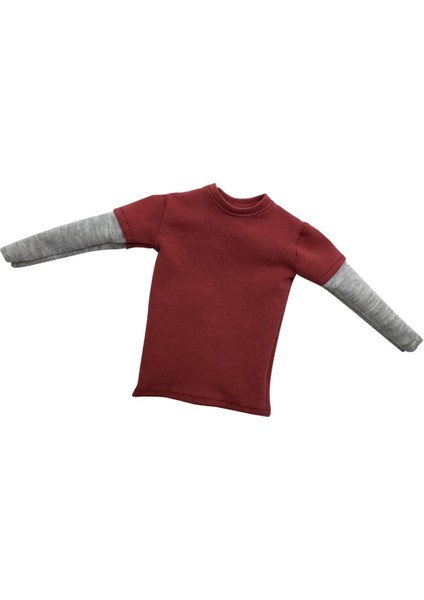 12'' Şekil 1/6 Ölçekli T-Shirt Çift Kollu Gö Kırmızı (Yurt Dışından)