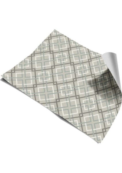 Mutfak Tezgah Arası Kendinden Yapışkanlı Folyo Kaplama Taş Desen Geometrik 60 cm x 100 cm