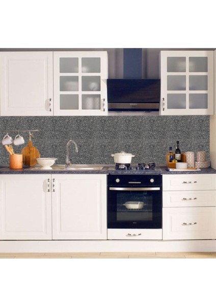 Mutfak Tezgah Arası Kendinden Yapışkanlı Folyo Kaplama Granit Desen 60 cm x 100 cm