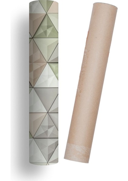 Mutfak Tezgah Arası Kendinden Yapışkanlı Folyo Kaplama Mozaik Desen Yeşil 60 cm x 100 cm