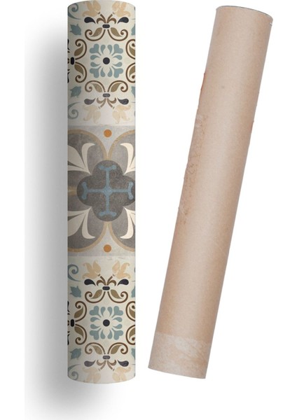 Mutfak Tezgah Arası Kendinden Yapışkanlı Folyo Kaplama Eskitme Antik 60 cm x 100 cm