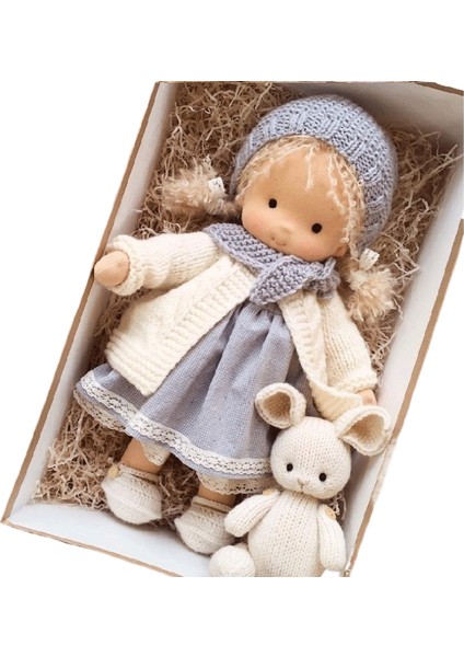 Pamuk Gövdeli Waldorf Bebek Heykelciği (Yurt Dışından)