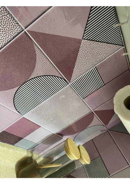 Mutfak Tezgah Arası Kendinden Yapışkanlı Folyo Kaplama Taş Desen 60 cm x 100 cm