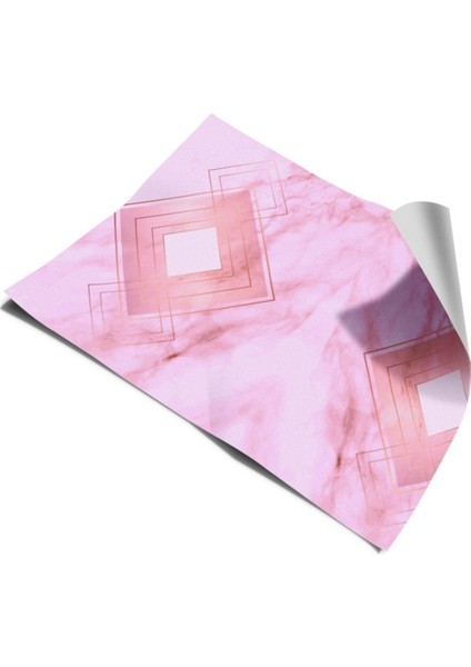 Mutfak Tezgah Arası Folyo Kaplama Kendinden Yapışkanlı Pembe - Lila 60 cm x 100 cm indirimleri