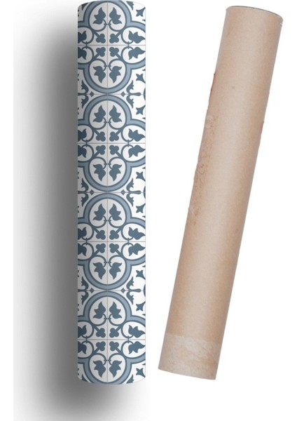 Mutfak Tezgah Arası Kendinden Yapışkanlı Folyo Kaplama Eskitme Taş Desen 60 cm x 100 cm