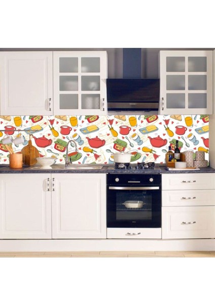 Mutfak Tezgah Arası Kendinden Yapışkanlı Folyo Kaplama 60 cm x 100 cm