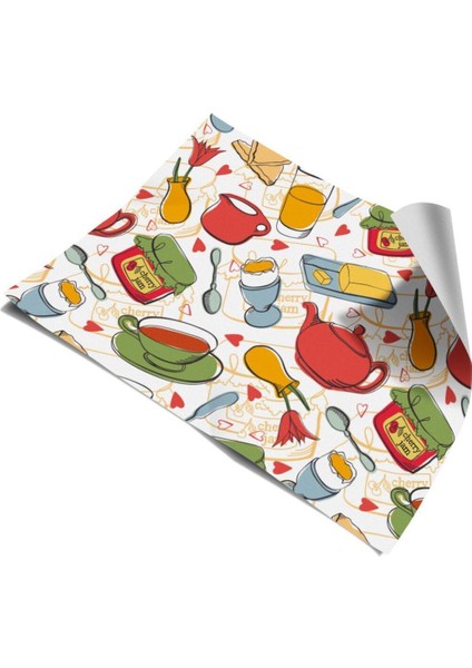 Mutfak Tezgah Arası Kendinden Yapışkanlı Folyo Kaplama 60 cm x 100 cm