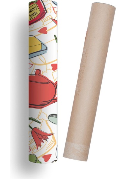 Mutfak Tezgah Arası Kendinden Yapışkanlı Folyo Kaplama 60 cm x 100 cm