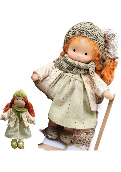 Pamuk Gövdeli Waldorf Bebek Heykelciği (Yurt Dışından)