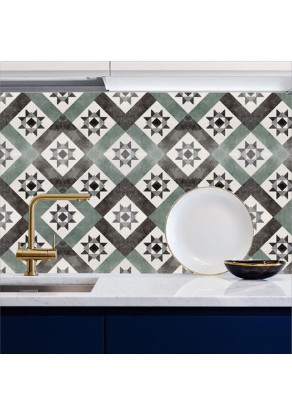 Mutfak Tezgah Arası Kendinden Yapışkanlı Folyo Kaplama Eskitme Desen 60 cm x 100 cm