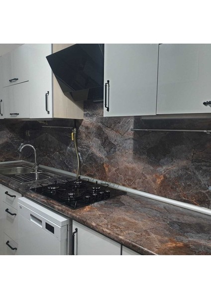 Mutfak Tezgah Arası Kendinden Yapışkanlı Folyo Kaplama Mermer Desen 60 cm x 100 cm indirimleri